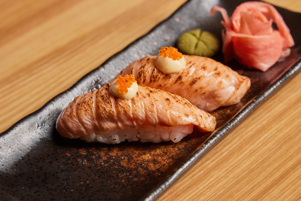 Nigiri Crispy Salmon 2pcs in Dubai