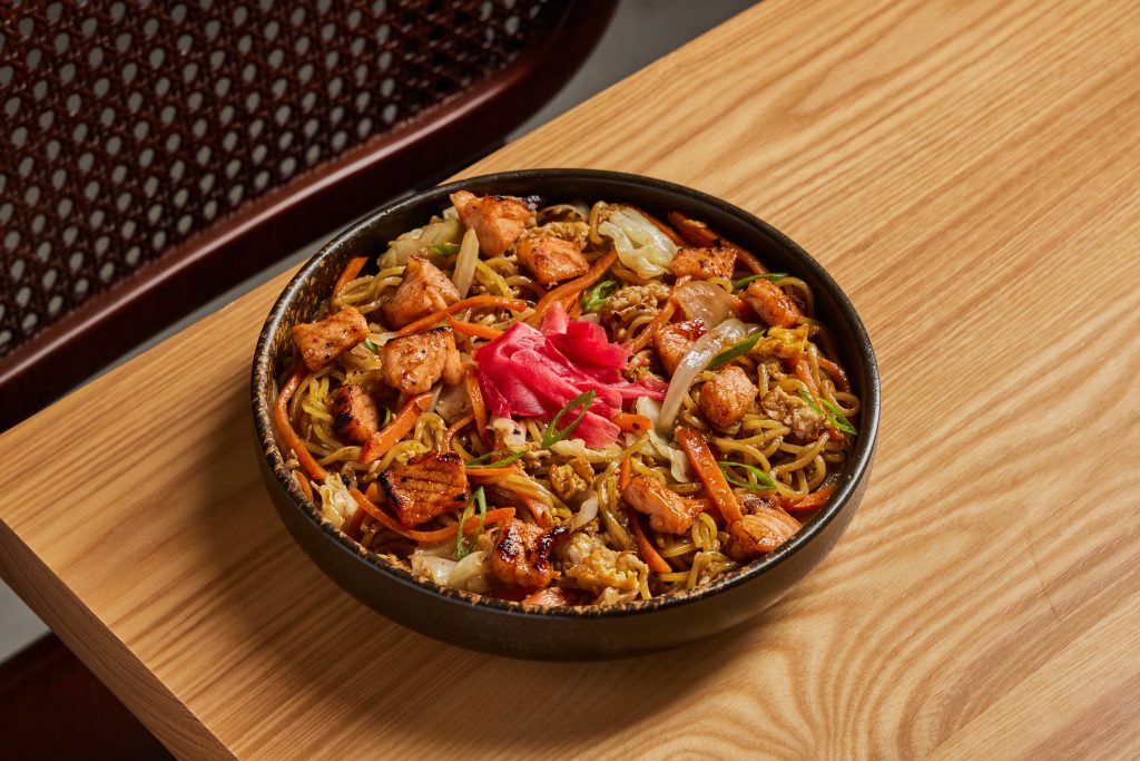Salmon Yakisoba Noodles Dubai