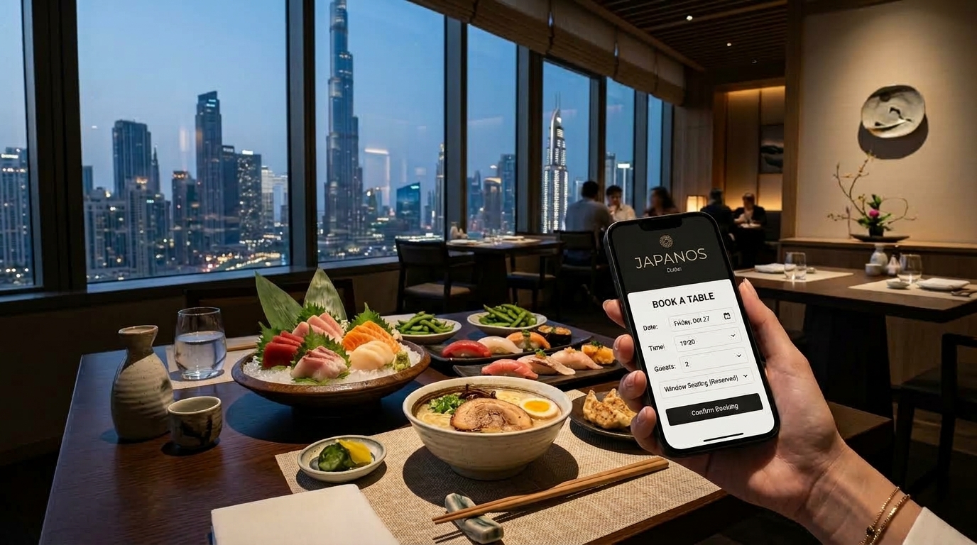 book a japanese restaurant in dubai