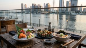 Japanese Restaurant with Creekside View in Dubai