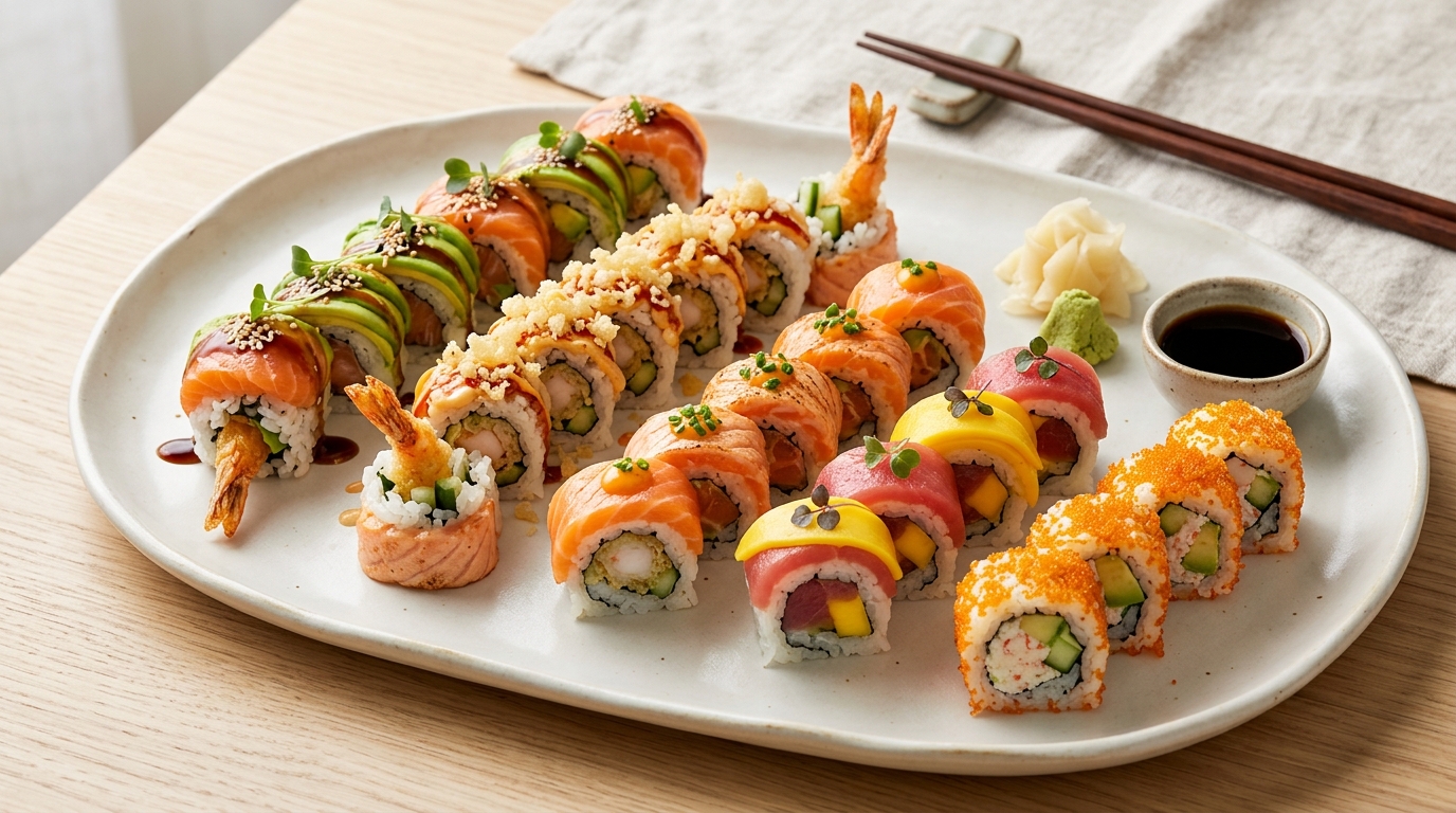 best sushi rolls in Dubai